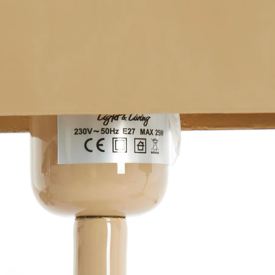 Tafellampen<Light - Living Light & Living Tafellamp Elenie Zand - E27 - 36 cm hoog