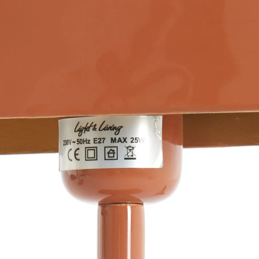 Tafellampen<Light - Living Light & Living Tafellamp Elenie Oranje - E27 - 36 cm hoog