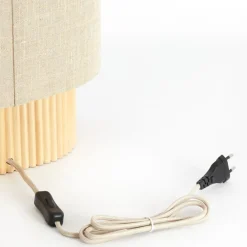 Tafellampen<Light - Living Light & Living Tafellamp Laslo Naturel - E27 - 70 cm hoog