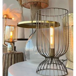 Tafellampen<Light - Living Light & Living Tafellamp Lazar Brons - E27 - 42 cm hoog