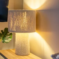 Tafellampen<Light - Living Light & Living Tafellamp Pitino Crème - E27 - 51 cm hoog
