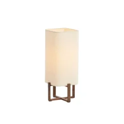 Tafellampen<Light - Living Light & Living Tafellamp Wyn Crème / Bruin - E27 - 39 cm hoog