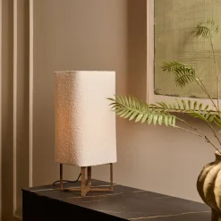 Tafellampen<Light - Living Light & Living Tafellamp Wyn Crème / Bruin - E27 - 51 cm hoog