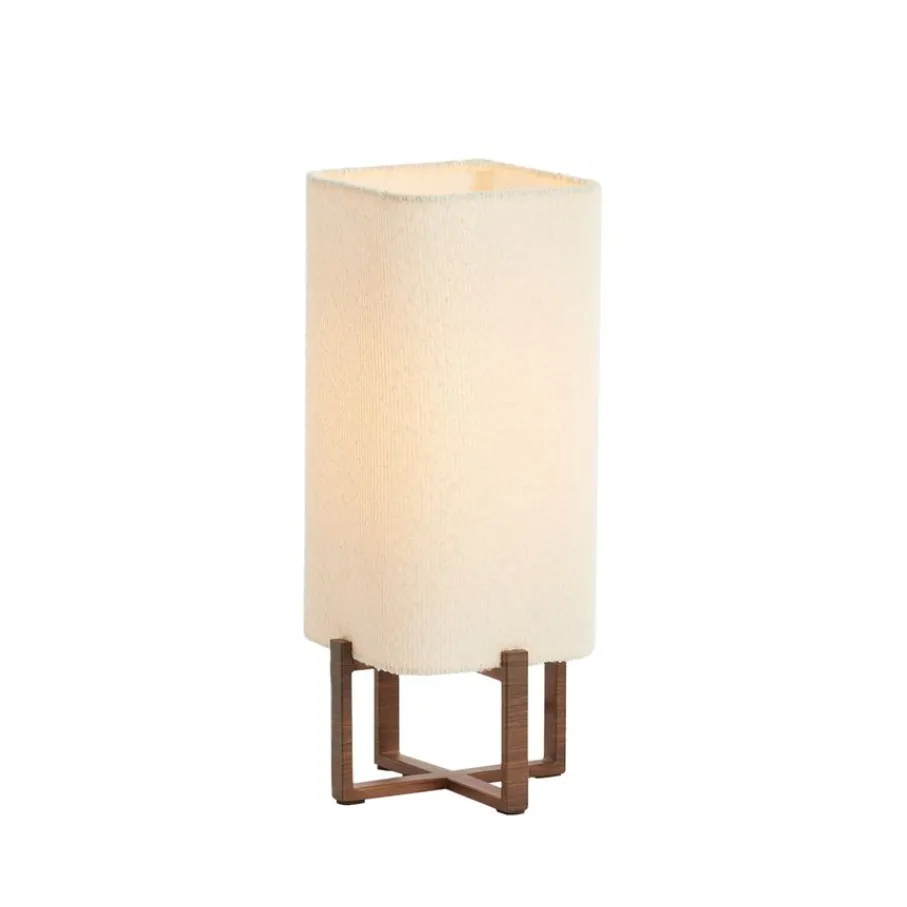 Tafellampen<Light - Living Light & Living Tafellamp Wyn Crème / Bruin - E27 - 51 cm hoog