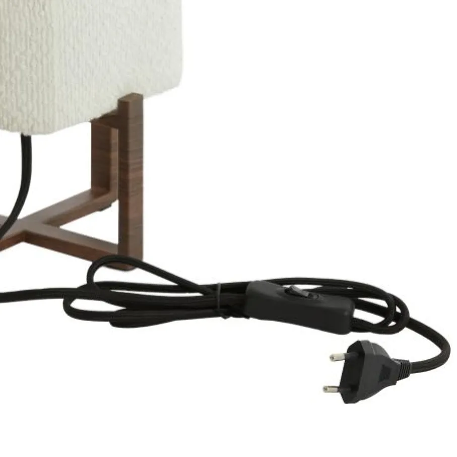 Tafellampen<Light - Living Light & Living Tafellamp Wyn Crème / Bruin - E27 - 51 cm hoog