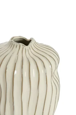 Vazen & Potten<Light - Living Light & Living Vaas Vechhia Crème - 25 cm hoog