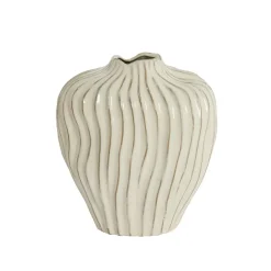 Vazen & Potten<Light - Living Light & Living Vaas Vechhia Crème - 35 cm hoog