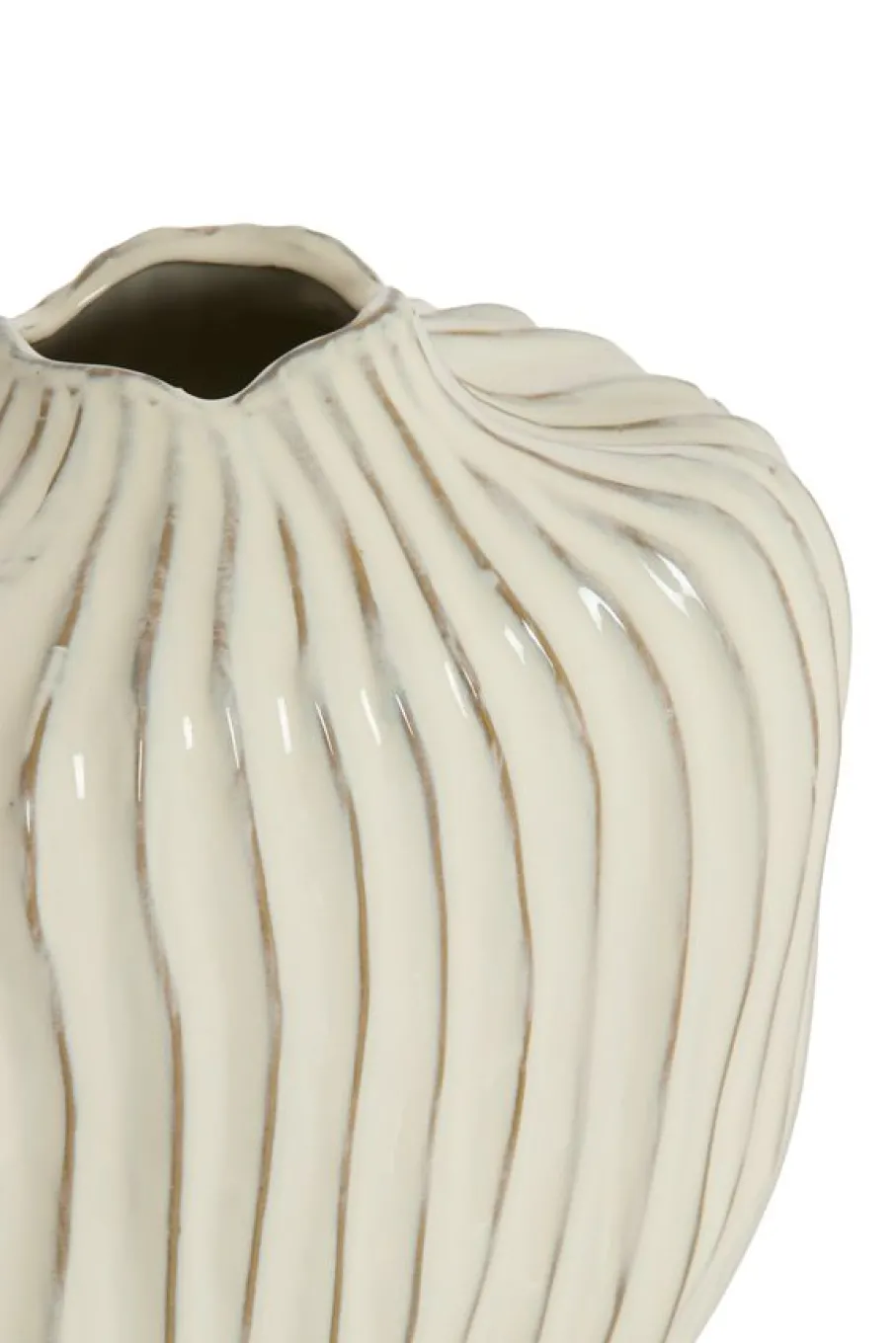 Vazen & Potten<Light - Living Light & Living Vaas Vechhia Crème - 35 cm hoog