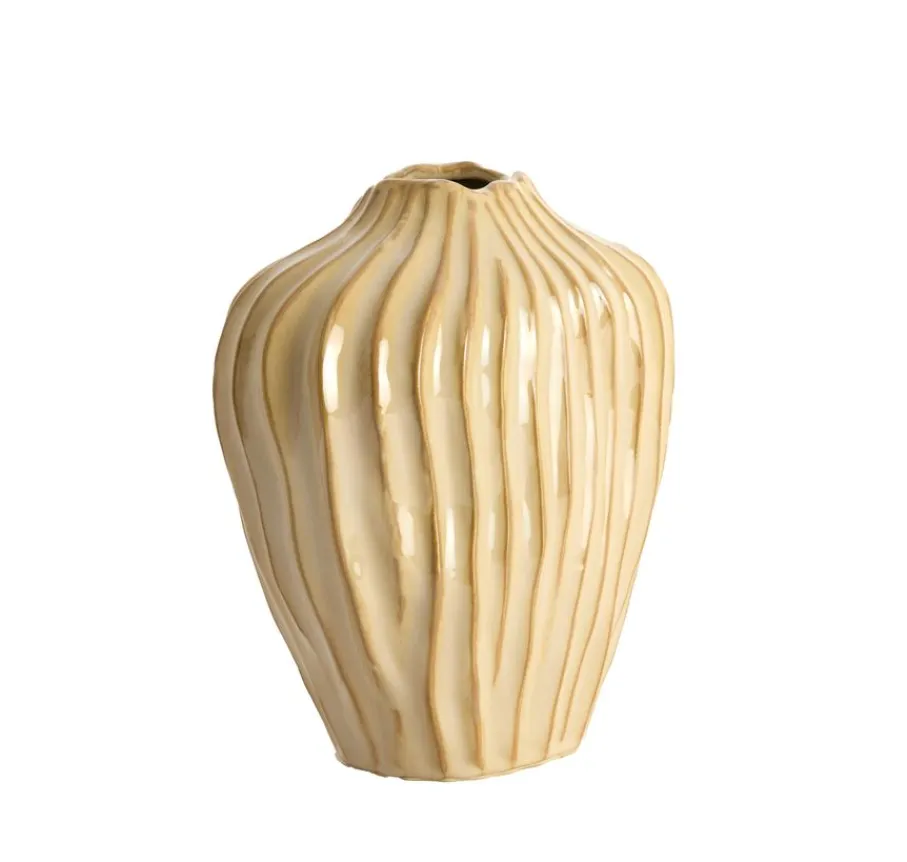 Vazen & Potten<Light - Living Light & Living Vaas Vechhia Lichtbruin - 25 cm hoog