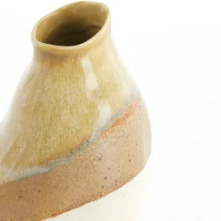 Vazen & Potten<Light - Living Light & Living Vaas Yulara Bruin / Creme - 19 cm hoog