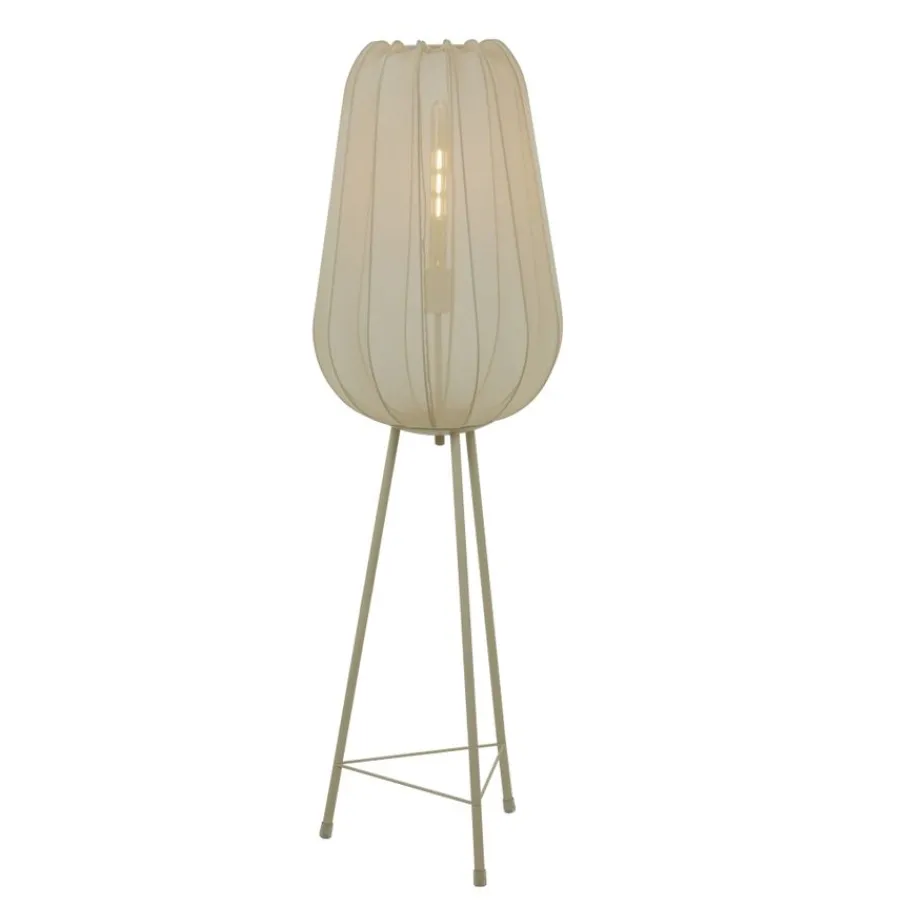 Vloerlampen<Light - Living Light & Living Vloerlamp Plumeria Zand - E27 - 132 cm hoog