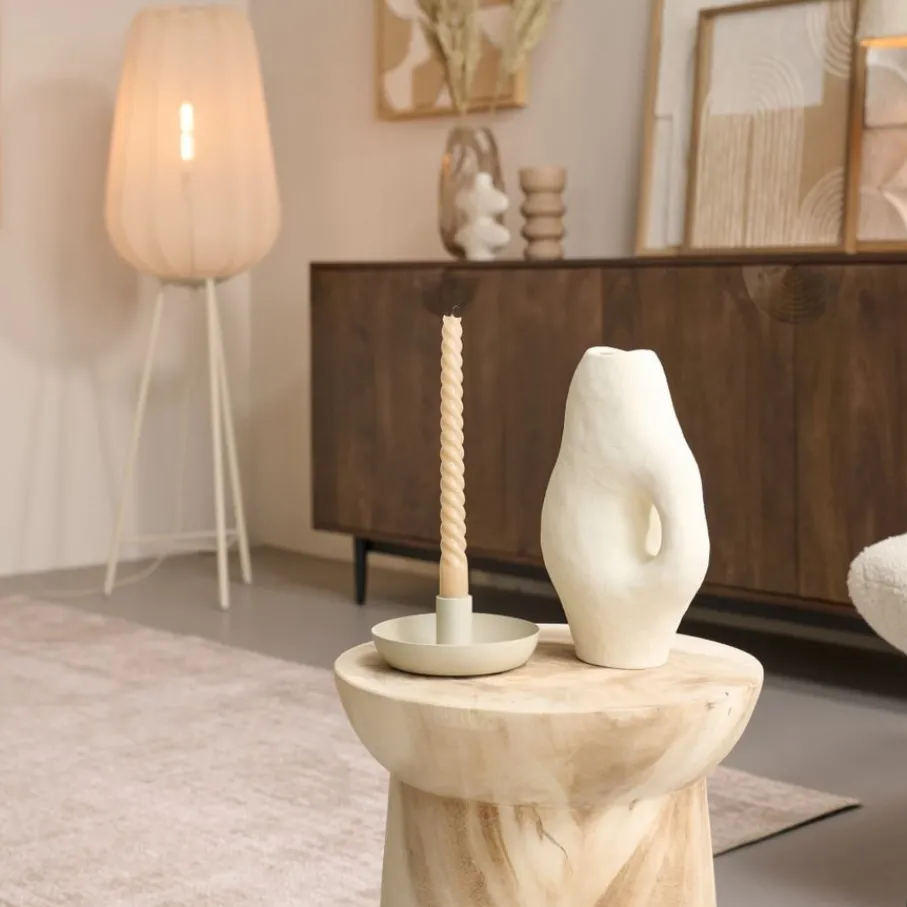 Vloerlampen<Light - Living Light & Living Vloerlamp Plumeria Zand - E27 - 132 cm hoog