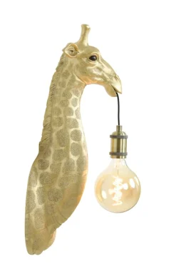 Dierenlampen|Wandlampen<Light - Living Light & Living Wandlamp Giraffe Goud - E27 - 61 cm hoog