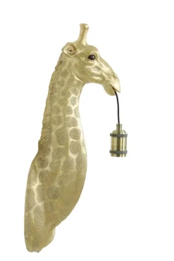 Dierenlampen|Wandlampen<Light - Living Light & Living Wandlamp Giraffe Goud - E27 - 61 cm hoog