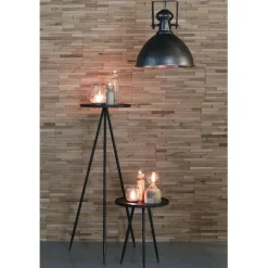 Bijzettafels<Light - Living Light & Living Zuil Envira Zink - Ø 40 cm