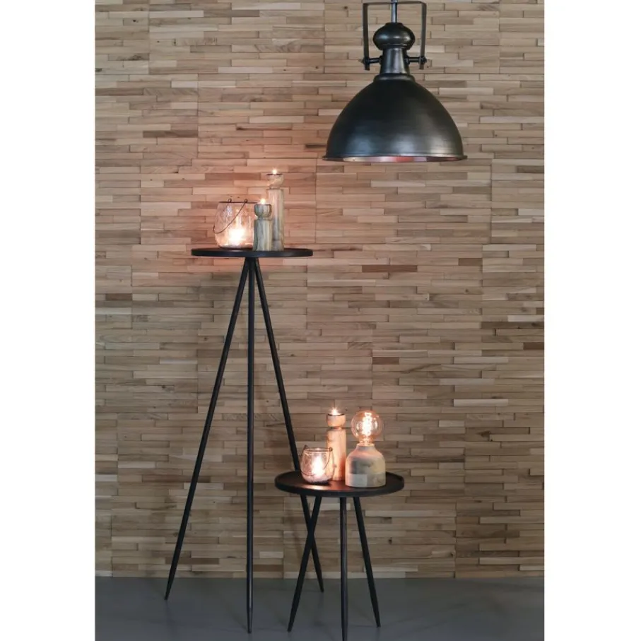 Bijzettafels<Light - Living Light & Living Zuil Envira Zink - Ø 40 cm
