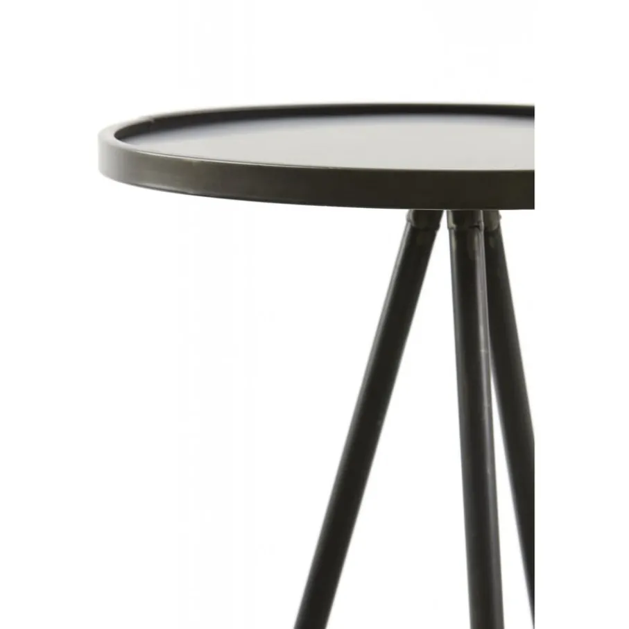 Bijzettafels<Light - Living Light & Living Zuil Envira Zink - Ø 40 cm