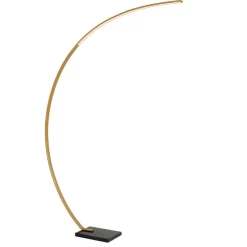 Vloerlampen<Lucide Booglamp Curve Goud - LED - 192 cm hoog