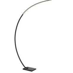 Vloerlampen<Lucide Booglamp Curve Zwart - LED - 192 cm hoog