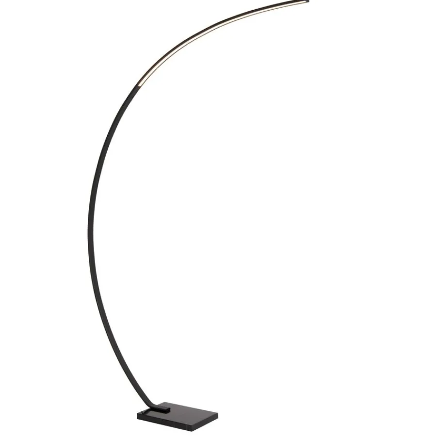 Vloerlampen<Lucide Booglamp Curve Zwart - LED - 192 cm hoog