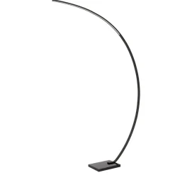 Vloerlampen<Lucide Booglamp Curve Zwart - LED - 192 cm hoog