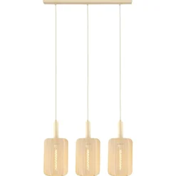 Hanglampen<Lucide Hanglamp Corina Beige - 3 x E27 - 90 cm breed