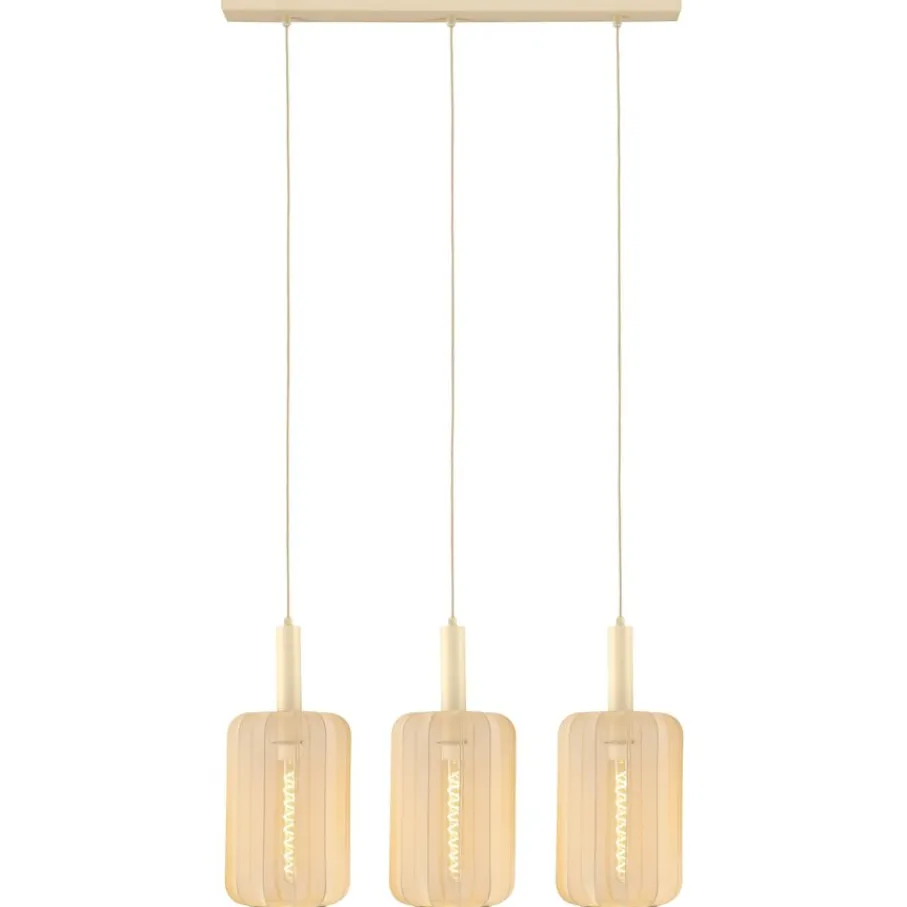 Hanglampen<Lucide Hanglamp Corina Beige - 3 x E27 - 90 cm breed