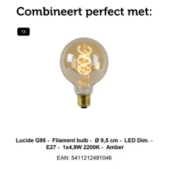 Hanglampen<Lucide Hanglamp Corina Zwart - E27 - Ø 50 cm