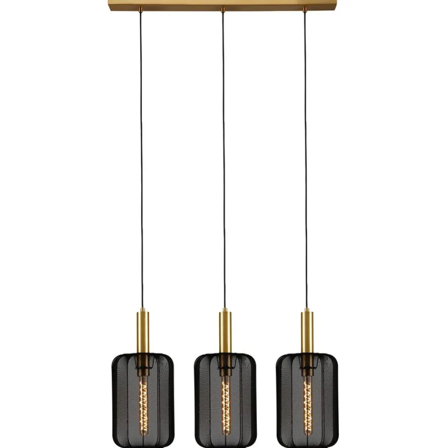 Hanglampen<Lucide Hanglamp Corina Zwart - 3 x E27 - 90 cm breed
