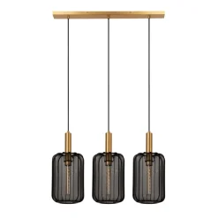 Hanglampen<Lucide Hanglamp Corina Zwart - 3 x E27 - 90 cm breed