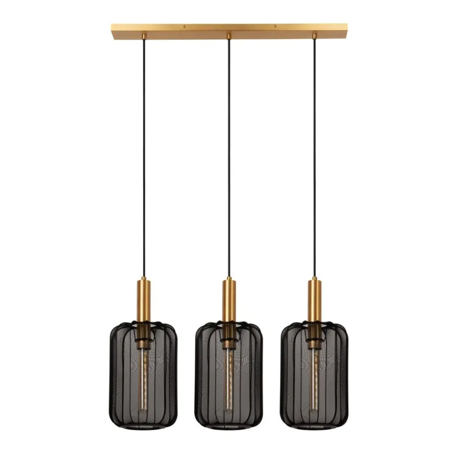 Hanglampen<Lucide Hanglamp Corina Zwart - 3 x E27 - 90 cm breed