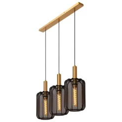 Hanglampen<Lucide Hanglamp Corina Zwart - 3 x E27 - 90 cm breed