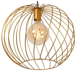 Hanglampen<Lucide Hanglamp Danza Goud - E27 - Ø 40 cm