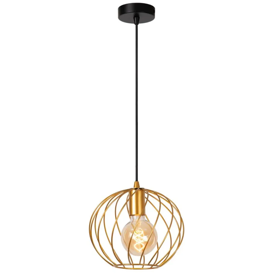 Hanglampen<Lucide Hanglamp Danza Goud - E27 - Ø 25 cm