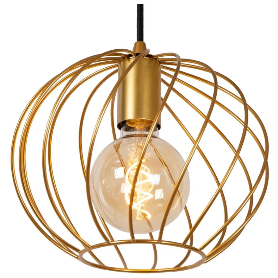 Hanglampen<Lucide Hanglamp Danza Goud - E27 - Ø 25 cm