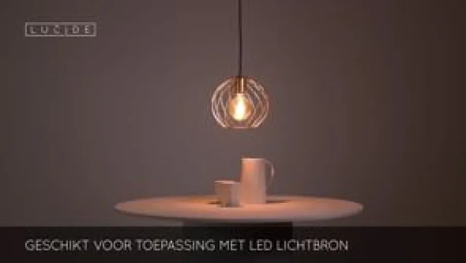 Hanglampen<Lucide Hanglamp Danza Goud - E27 - Ø 25 cm