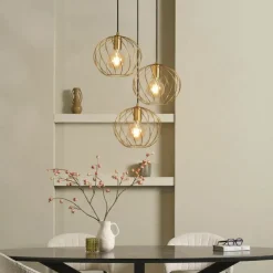 Hanglampen<Lucide Hanglamp Danza Goud - 3 x E27 - Ø 50 cm