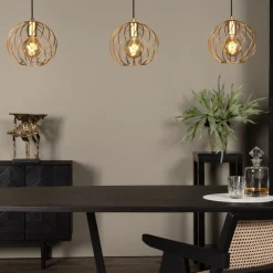 Hanglampen<Lucide Hanglamp Danza Goud - 3 x E27 - 130 cm breed