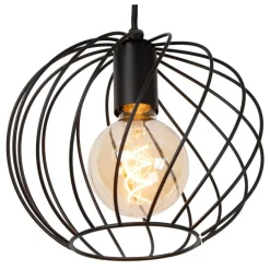 Hanglampen<Lucide Hanglamp Danza Zwart - E27 - Ø 25 cm
