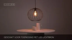 Hanglampen<Lucide Hanglamp Danza Zwart - E27 - Ø 40 cm