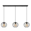 Hanglampen<Lucide Hanglamp Danza Zwart - 3 x E27 - 130 cm breed