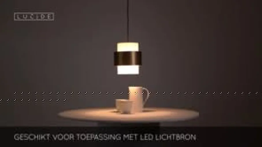Hanglampen<Lucide Hanglamp Firmin Goud - E27 - Ø 20 cm