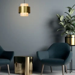 Hanglampen<Lucide Hanglamp Firmin Goud - E27 - Ø 30 cm