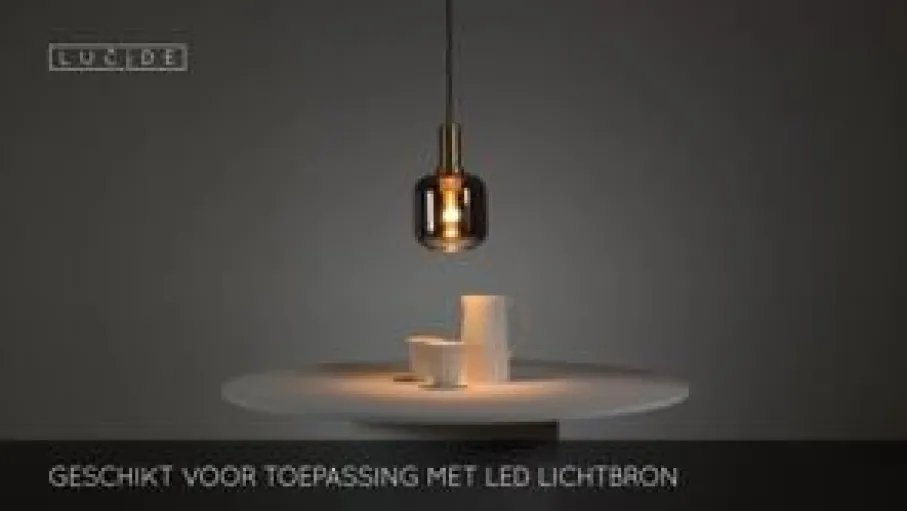Hanglampen<Lucide Hanglamp Joanet Zwart - E27 - Ø 16 cm