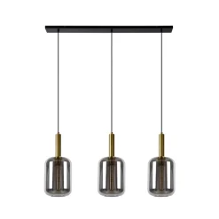 Hanglampen<Lucide Hanglamp Joanet Zwart - 3 x E27 - 110 cm breed