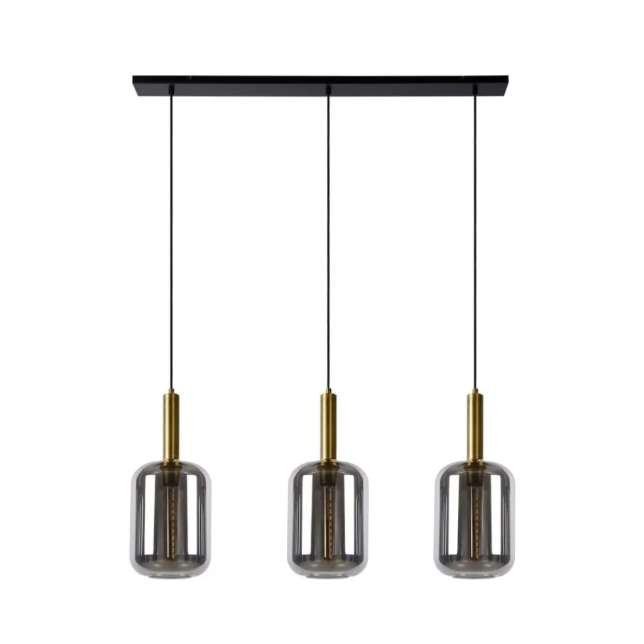 Hanglampen<Lucide Hanglamp Joanet Zwart - 3 x E27 - 110 cm breed
