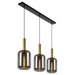 Hanglampen<Lucide Hanglamp Joanet Zwart - 3 x E27 - 110 cm breed