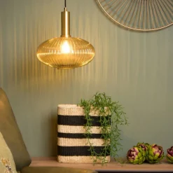 Hanglampen<Lucide Hanglamp Maloto Goud - E27 - Ø 30 cm