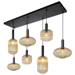 Hanglampen<Lucide Hanglamp Maloto Goud - 7 x E27 - 150 cm breed