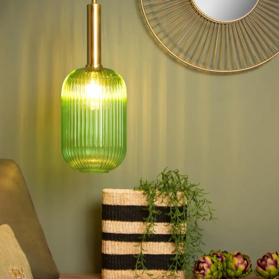 Hanglampen<Lucide Hanglamp Maloto Groen - E27 - Ø 20 cm